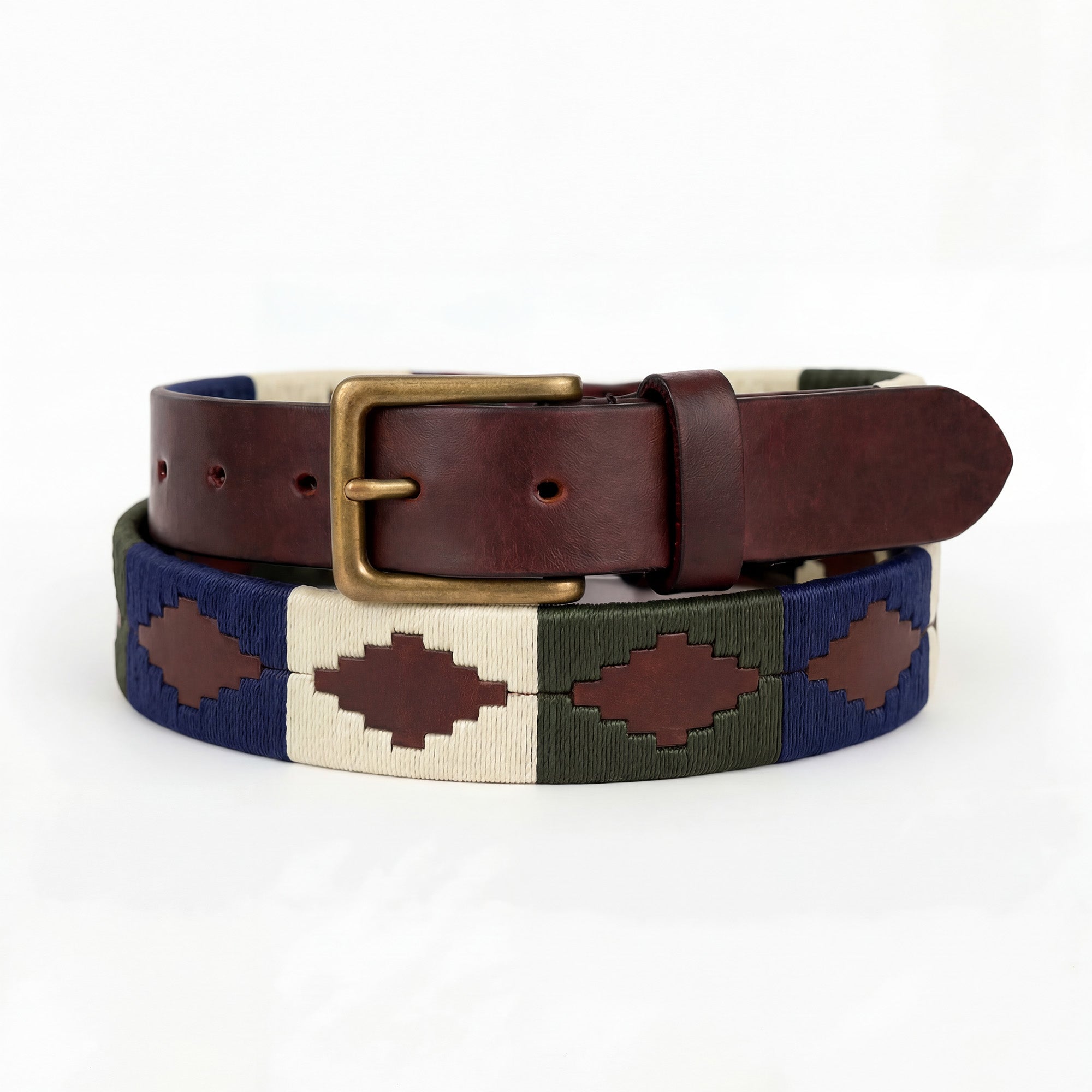 Cinturones de polo de cuero