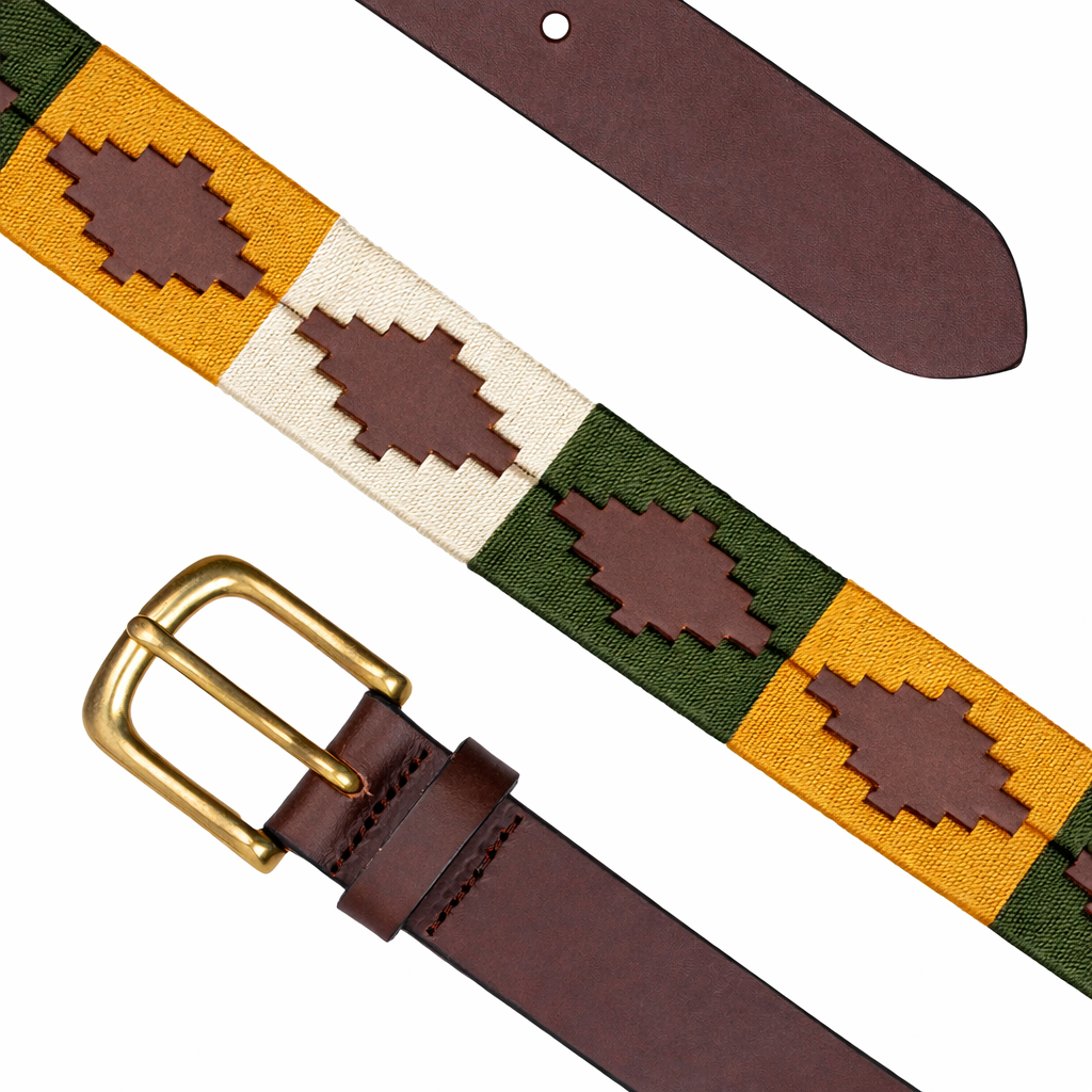 Cinturones de polo de cuero