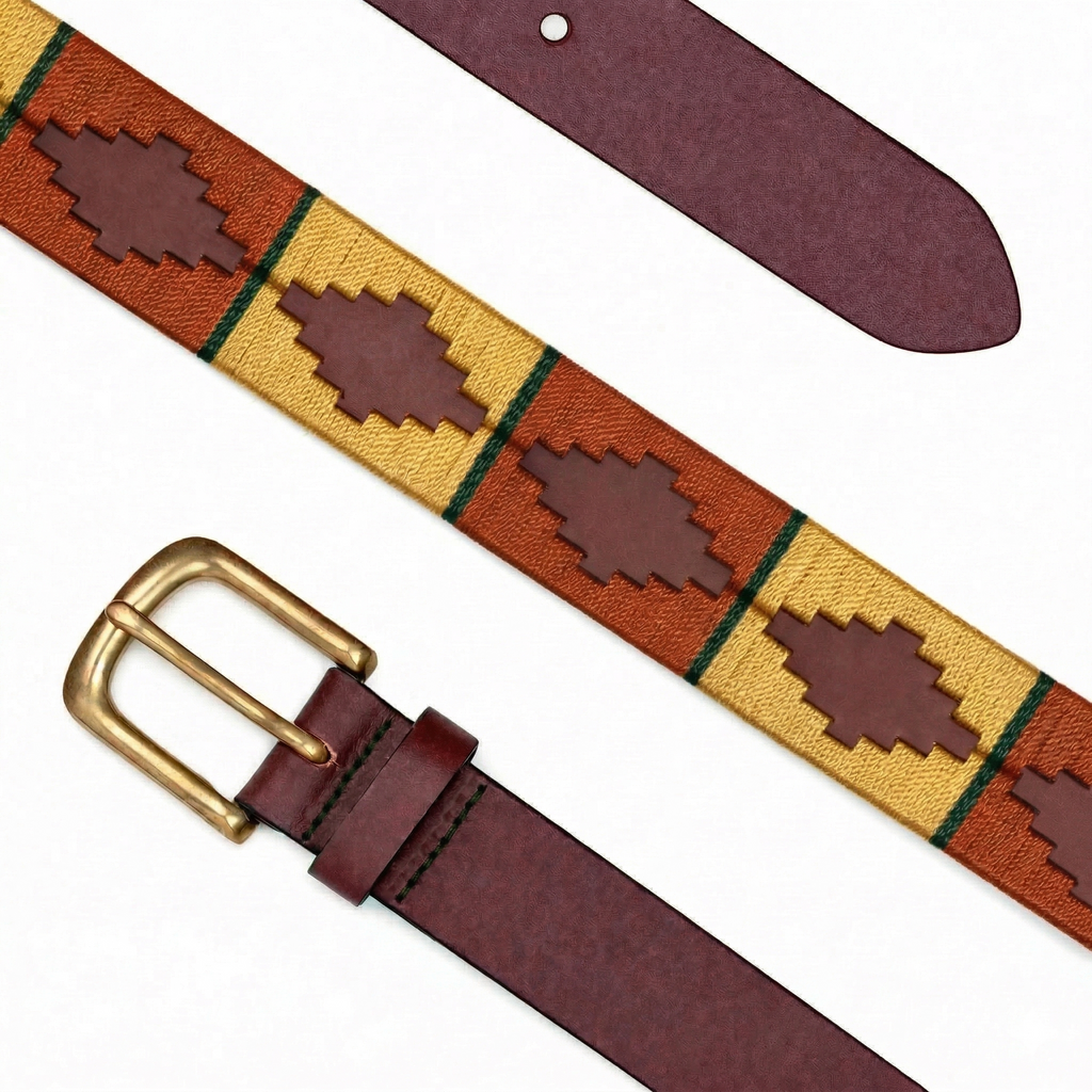 Unisex Leather Polo Belt